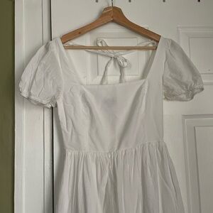 Lulu’s White Puff Sleeve Dress